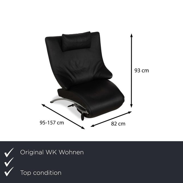 We present to you WK Wohnen Solo 699 leather armchair anthracite manual function. I have official proof of authenticity...