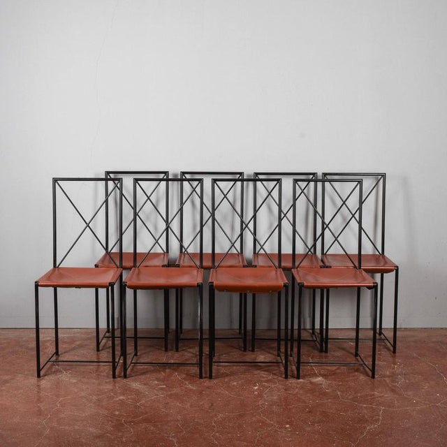 Moka Style Chairs by Asnago and Vender for Flexform, 1985, Set of 8 For Sale - Image 4 of 18