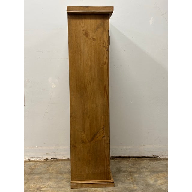 Brown 19th Century English Pine Wall Cupboard For Sale - Image 8 of 8