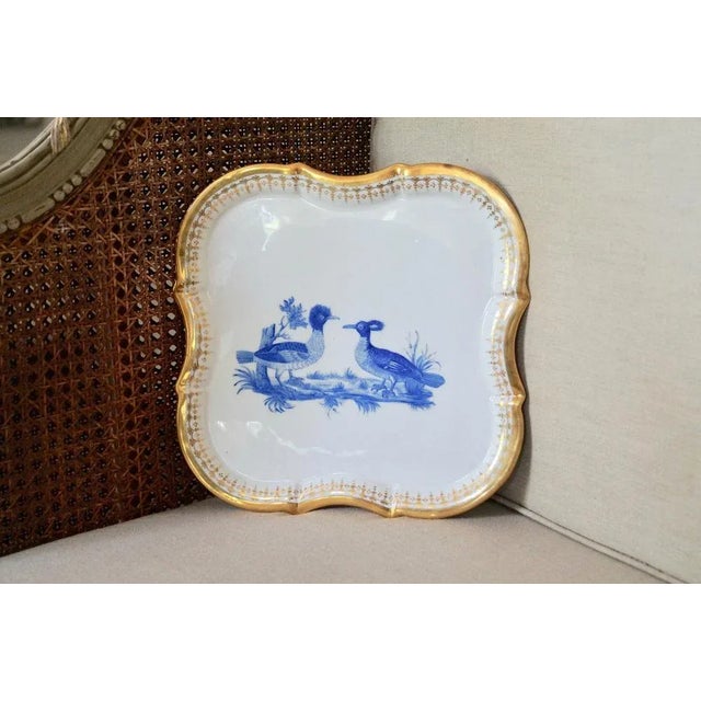 White Antique Serving Tray from Paris Porcelain For Sale - Image 8 of 10