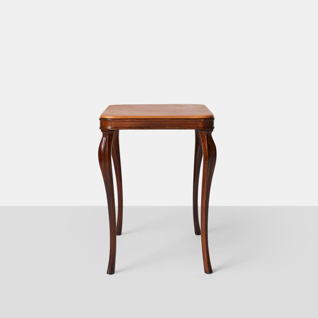 Leather Top Side Tables by Frits Henningsen Chairish