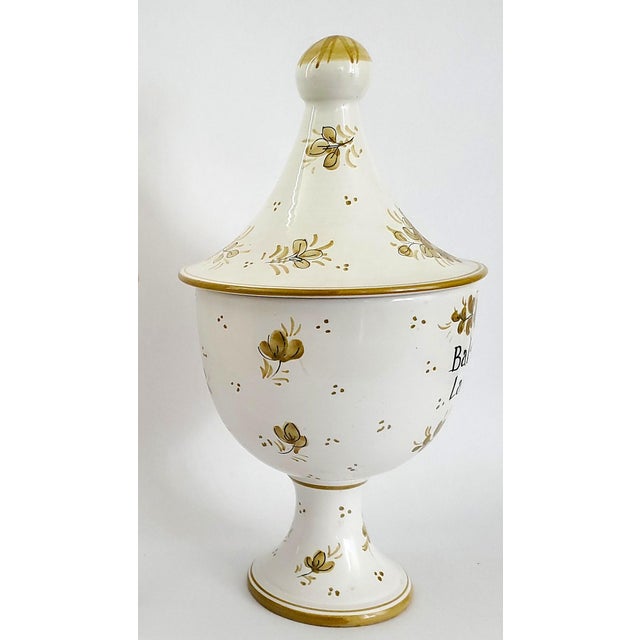 Apothecary Jars Pair 1960s Signed Italy For Sale In Miami - Image 6 of 11