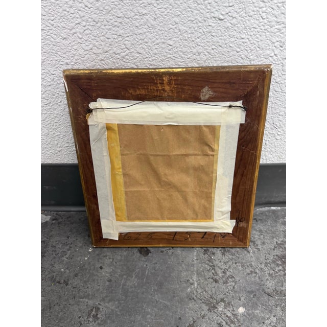 Antique Alessandro Sani Style Grandfather + Grandson Framed Painting For Sale - Image 9 of 12