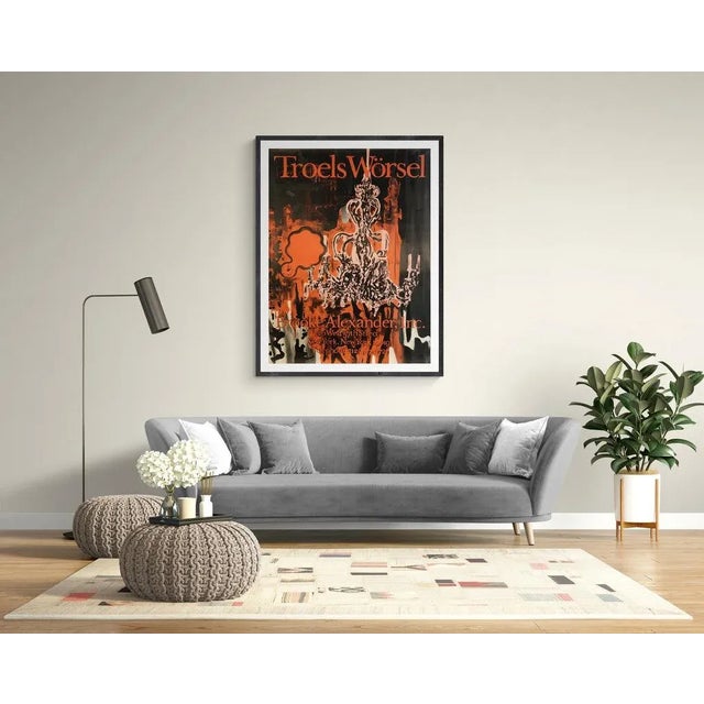 Artist: Troels Worsel Title: Untitled Year: 1985 Signed: No Medium: Serigraph Paper Size: 53 x 39.25 inches ( 134.62 x...