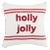 Red Stripe Boucle Embroidered Square Christmas Decorative Pillow For Sale