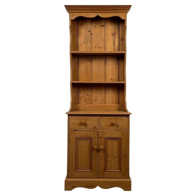 Vintage 20th Century Narrow Pine Welsh Dresser For Sale - Image 13 of 13