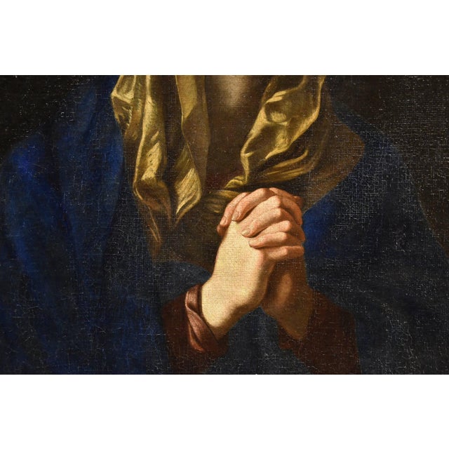 After Guido Reni, Mater Dolorosa Reni, 1650, Oil on Canvas For Sale - Image 6 of 15