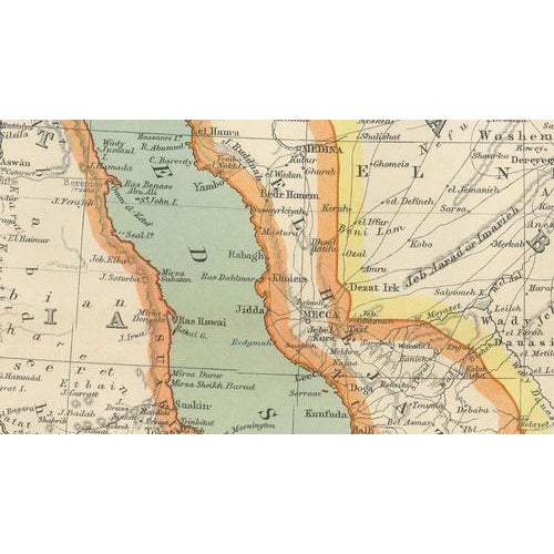Turkey with Cyprus and Egypt Insets, 1902 For Sale - Image 4 of 14