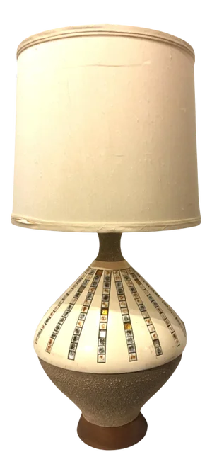 Vintage Mid-Century Ceramic Genie Table Lamp