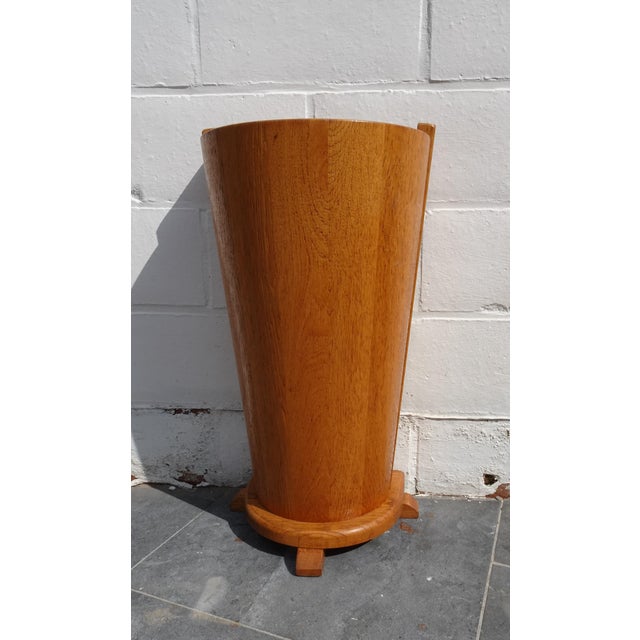 Mid-Century Danish Oak Wall Umbrella Stand, 1970s For Sale - Image 4 of 10