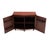 Lane Mid Century Slatted Rosewood Walnut Bar Server Credenza Cabinet For Sale - Image 9 of 9