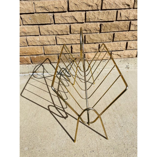 Vintage Mid Century Modern Magazine Rack For Sale - Image 4 of 7