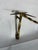 Brutalist Two Arm Mantel Brass Candelabra For Sale - Image 3 of 5