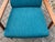 Mid-Century Petrol and Teak Easy Chair from Wilhelm Knoll Antimott, 1965 For Sale - Image 15 of 18