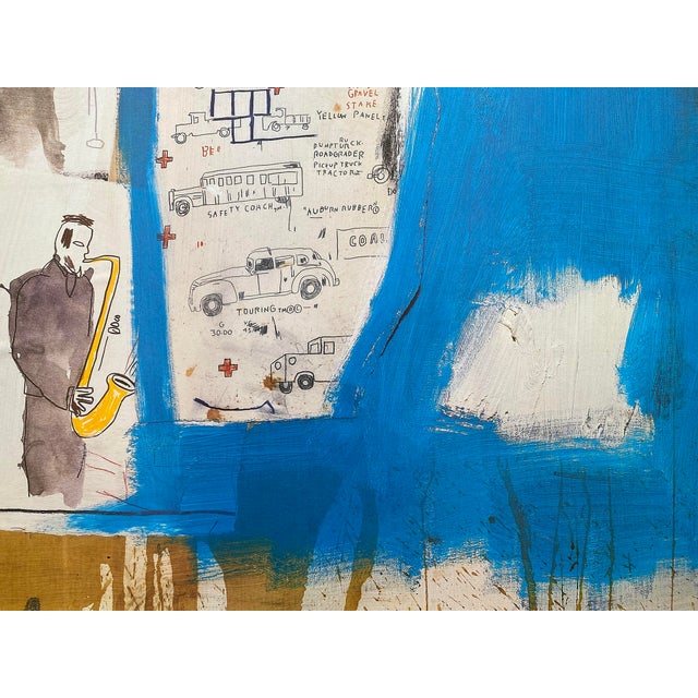 Jean Michel Basquiat Vintage 1997 Pop Art Offset Lithograph Print " Worthy Constituents " 1986 For Sale - Image 13 of 14