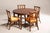 Wood Extendable Round Table and Rattan Chairs from Mc Guire, 1970s, Set of 5 For Sale - Image 3 of 18