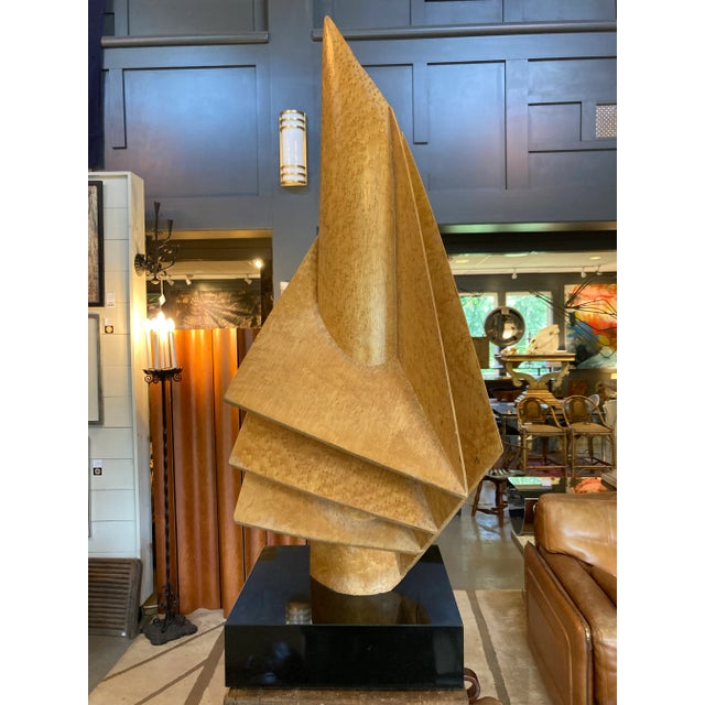 Wood Mid 20th Century Wooden Slat Abstract Sculpture For Sale - Image 7 of 13