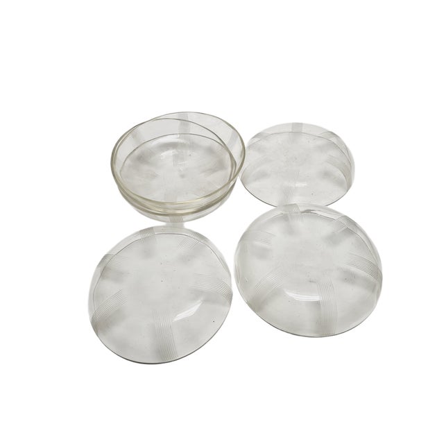 Vintage Art Deco Teller Pads for Desserts, 1930s, Set of 6 For Sale - Image 8 of 11