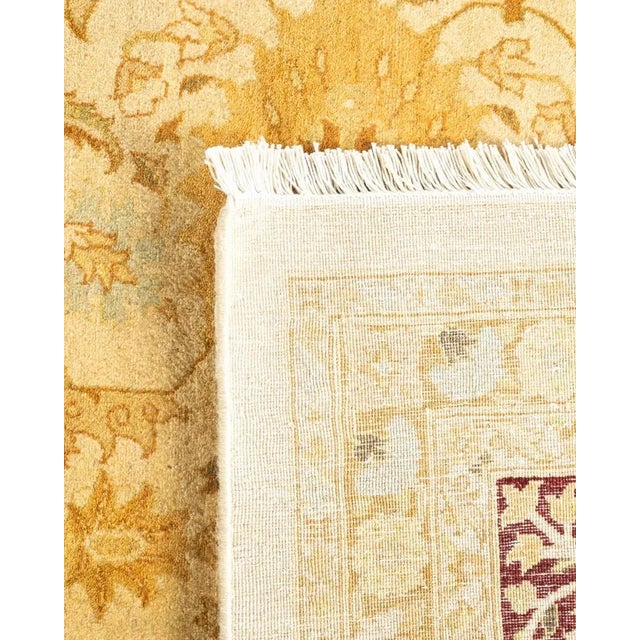 2000 - 2009 Mogul, One-of-a-Kind Hand-Knotted Area Rug in Ivory, 8' 3" x 10' 4" For Sale - Image 5 of 8