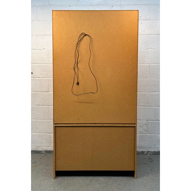 Mid-Century Danish Modern Teak Lighted Display Cabinet For Sale - Image 12 of 12