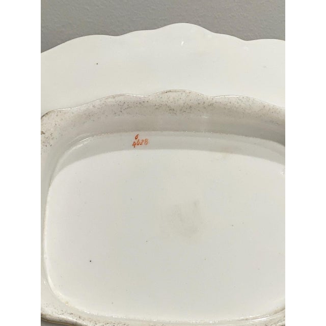 19th Century English Porcelain 2 Handled Dish For Sale - Image 5 of 6