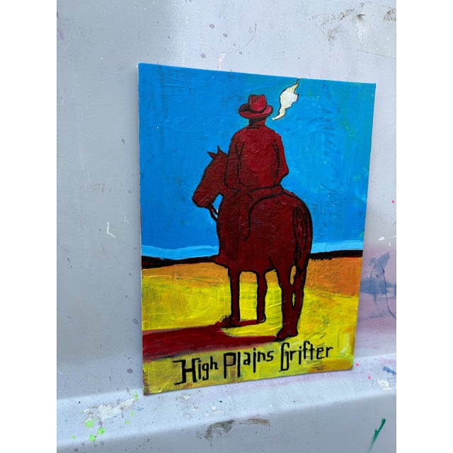 High Plains Grifter Cowboy Painting by Joseph Christy For Sale - Image 4 of 5