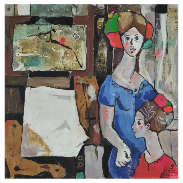 Torner De Semir, Figurative Composition, 2015, Mixed Media on Canvas For Sale
