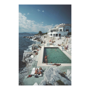 Slim Aarons C Print Photograph on Metal Hotel Du Cap- Eden-Roc Pool