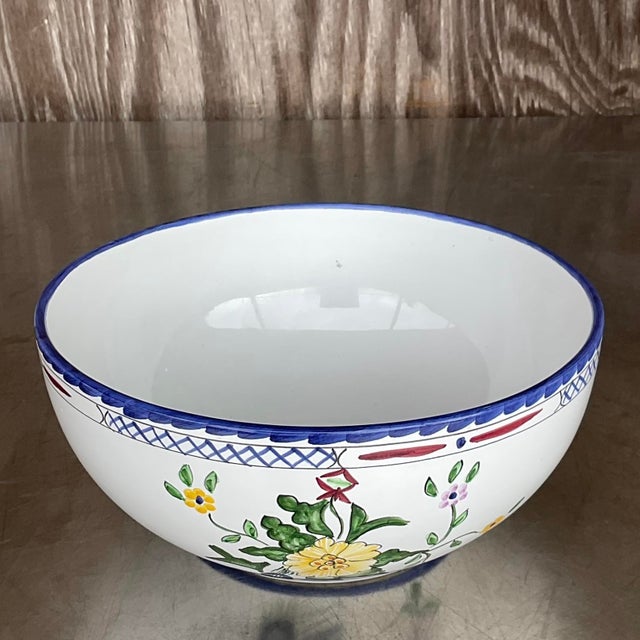 Boho Chic Vintage Tiffany & Co. Hand Painted Bowl For Sale - Image 3 of 6