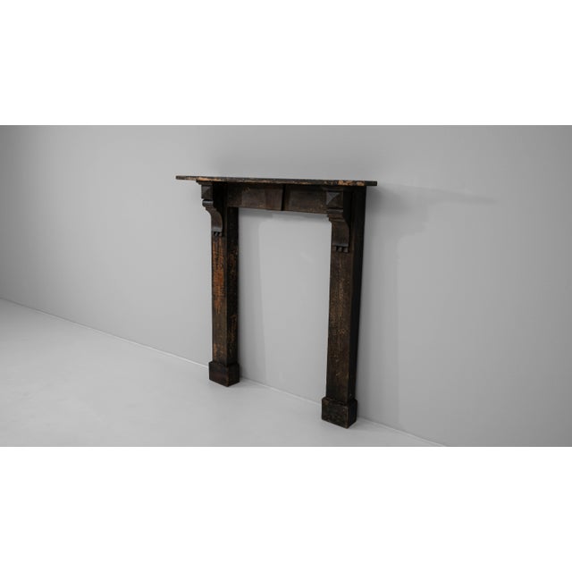 19th Century 19th Century French Wood Black Patinated Fireplace For Sale - Image 5 of 18