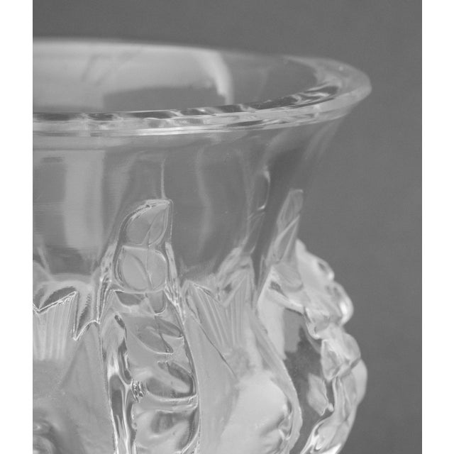 Lalique Lalique Crystal "Dampierre" Vase For Sale - Image 4 of 9
