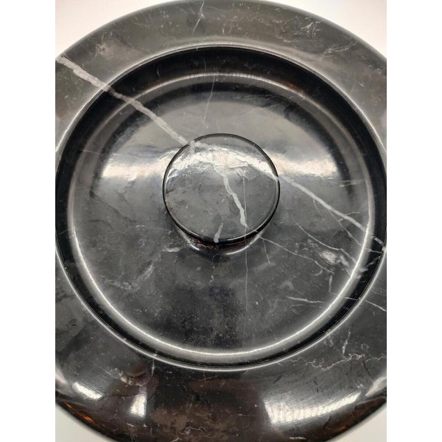 Black Marble Ashtray attributed to Angelo Mangiarotti, Italy, 1970s For Sale - Image 4 of 7