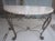 1980s Vintage Italian Style Marble Top Wrougt Iron Base Console Foyer Table For Sale - Image 13 of 13
