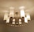 Large Vintage Italian Glass and Brass Chandelier, 1950s For Sale - Image 6 of 18