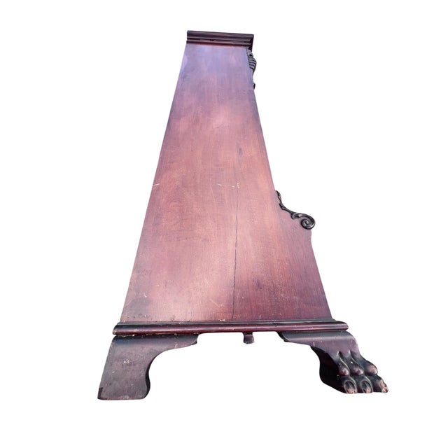 Lion Bookcase Antique Mahogany For Sale - Image 16 of 18