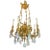19th Century French Gilt Bronze and Rock Crystal Chandelier For Sale