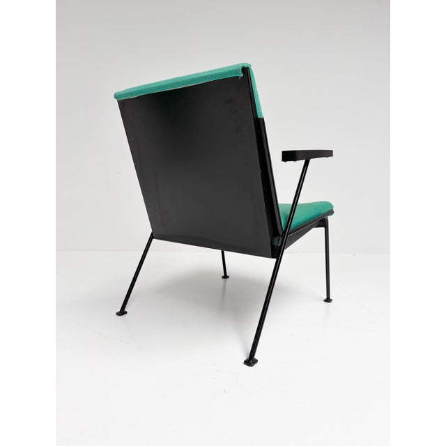 Black Oase Lounge Chair by Wim Rietveld for Ahrend de Cirkel, 1958 For Sale - Image 8 of 15