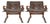 Vintage Low-Back Kengu Armchairs by Elsa and Nordahl Solheim for Rybo Rykken & Co., 1970s, Set of 2 For Sale