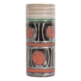 Carstens Tönnieshof West German Ceramic Cylinder Vase For Sale
