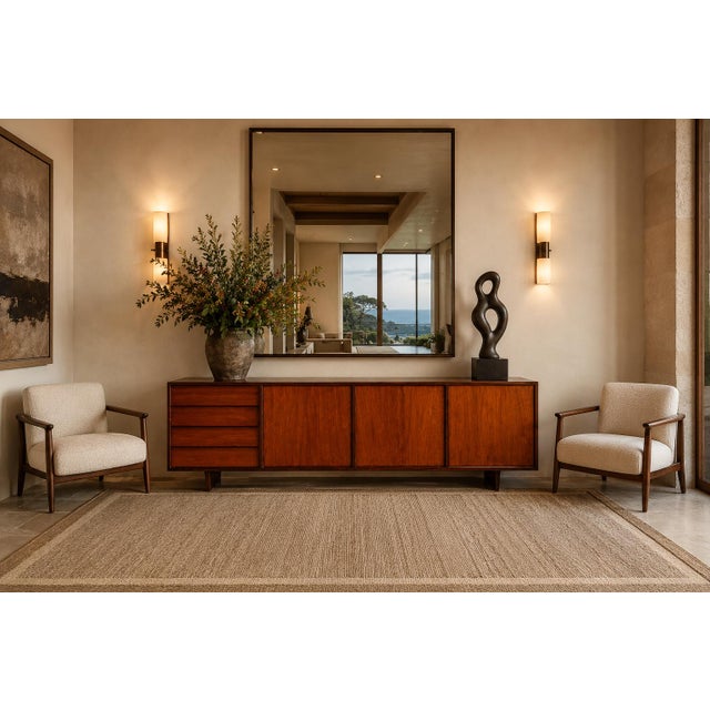 Wood Brazilian Modern Credenza in Rosewood & Pau Marfim, Attributed to Martin Eisler, 1950s For Sale - Image 7 of 18