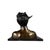Bronze Romantic Bronze Sculpture of Two Lovers Kissing – Modern Surrealist Bust – 34” Long For Sale - Image 8 of 12
