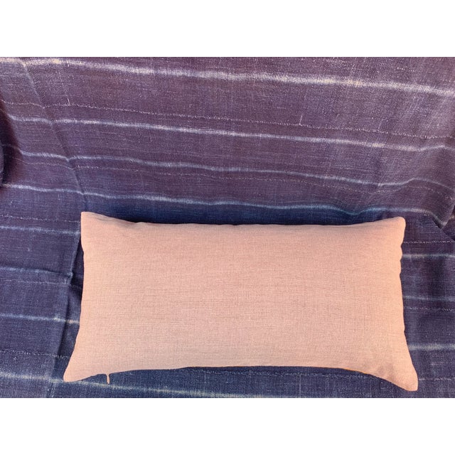 Royal Blue Hollywood Regency Royal Blue & Gold Silk Embroidered Cranes Chinoiserie Boudoir Lumbar Pillow For Sale - Image 8 of 11