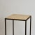 DESIGN FRERES Diagramme' Wrought Iron and Honed Travertine Side Table by Design Frères For Sale - Image 4 of 8