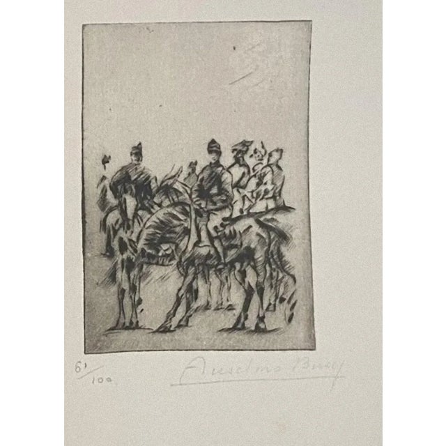 Anselmo Bucci, Military, Etching, 1917 For Sale - Image 3 of 3