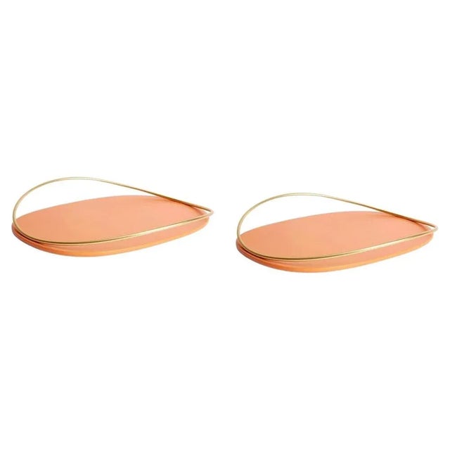 Contemporary Cotto Touché D Trays by Mason Editions, Set of 2 For Sale - Image 3 of 3