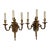 Antique French Bronze Neoclassical Light Wall Sconces - a Pair For Sale