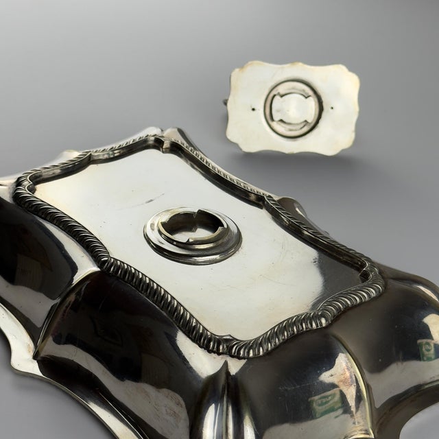 Antique Early 20th Century Silver Plated Sheffield Serving Dish and Cover, England For Sale - Image 12 of 18