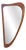 Irregularly Shaped Teak Mirror, Denmark, 1960 For Sale