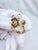 Metal Vendôme 1950s–60s Glass Bead Necklace & Earrings | White Ab & Filigree Set, 3 Pieces For Sale - Image 7 of 14