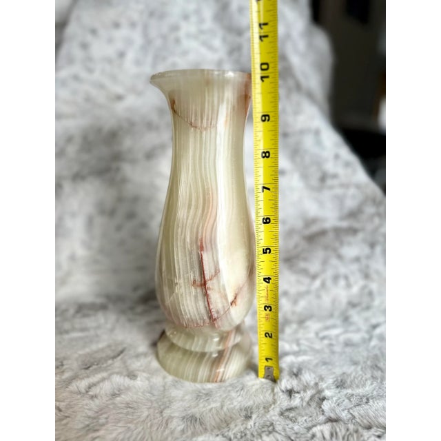 Stone Vintage Genuine Onyx Natural Stone Vase For Sale - Image 7 of 12